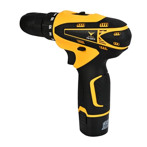 HYCO LABEL FLYMAX CD-900 Cordless Drill Machine, 12V, 1500 RPM, 2-Speed, 1-10mm Chuck, with 2 Batteries and Case, Taiwan Made - Image 4