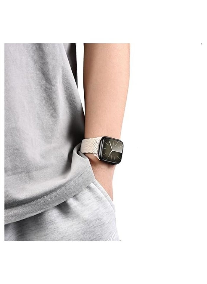 Generic Magnetic Braided Solo Loop Band - Compatible with Apple Watch 38-41mm (Series 10/9/8), Stretchy Nylon Sport Strap for Men & Women  - Image 3