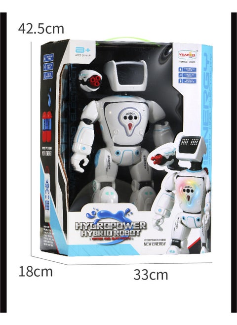 Explosion Remote Control Induction Intelligent Dialogue Interactive Question And Answer Robot Children's Educational Programming Popular Science Toys-Colour:White (english Version)-22005