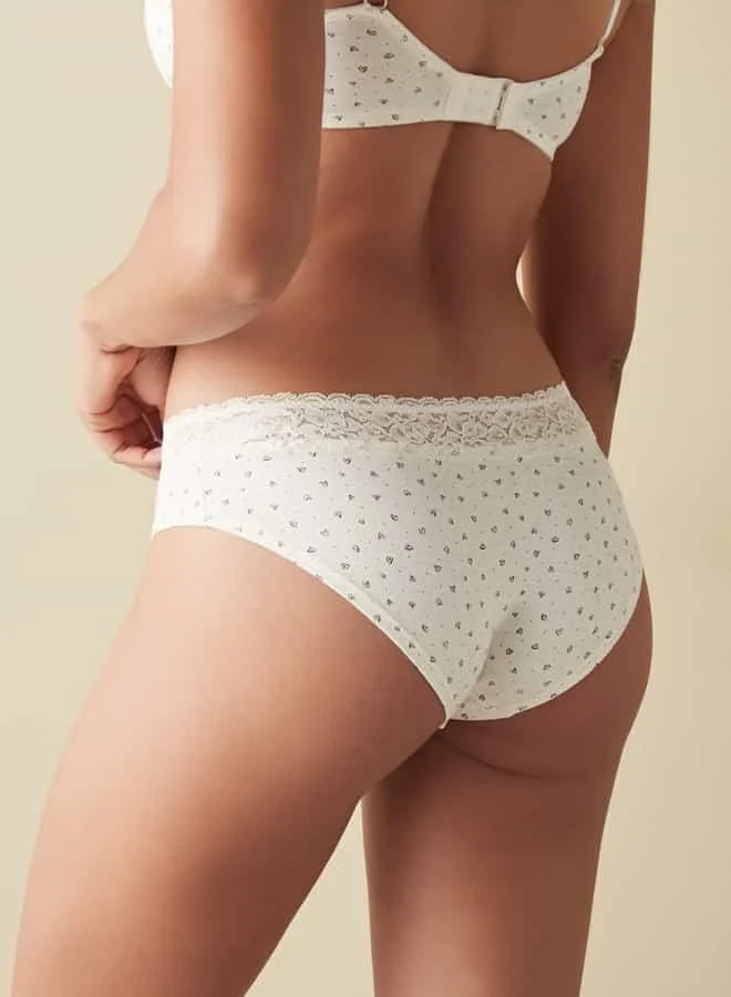سبلاش فيڤ Lace Detail Printed Bikini Briefs