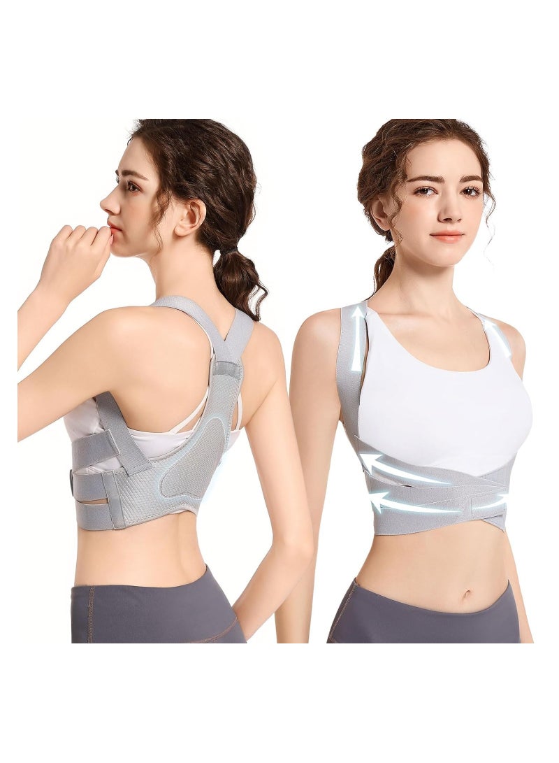 KASTWAVE Posture Corrector for Women Back Brace for Upper Back Support (Large 37-42 Inch) - Image 1