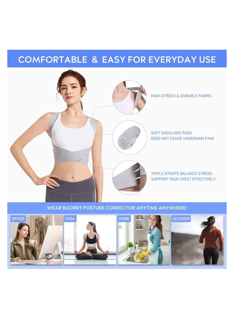 KASTWAVE Posture Corrector for Women Back Brace for Upper Back Support (Large 37-42 Inch) - Image 4