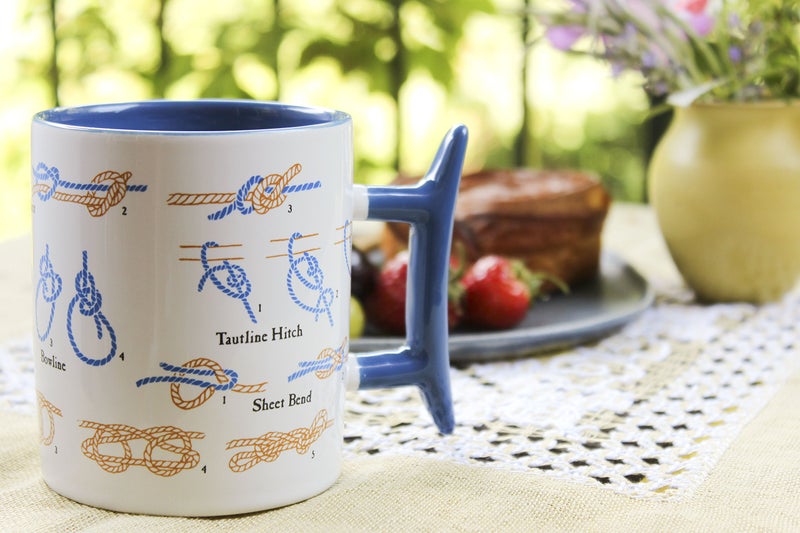 The Unemployed Philosophers Guild How To Tie Knots Mug - Learn to Make 8 Different Knots Over Coffee, Comes in a Gift Box, Rope Included, 12 oz - Image 3