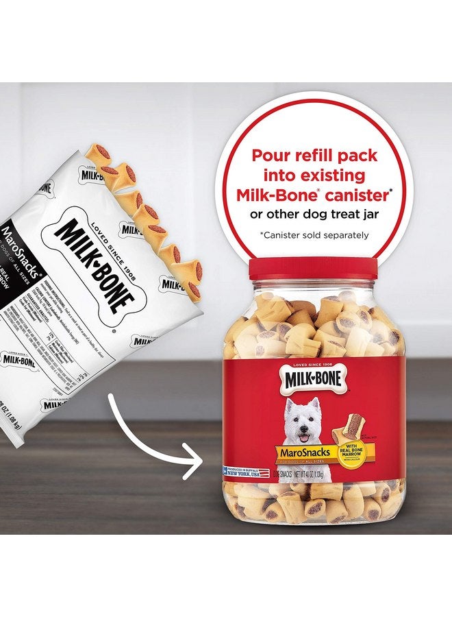 Milk-Bone MaroSnacks Dog Treats, 38 Ounce Refill Packs (Pack of 2) with Real Bone Marrow and Calcium - Image 3