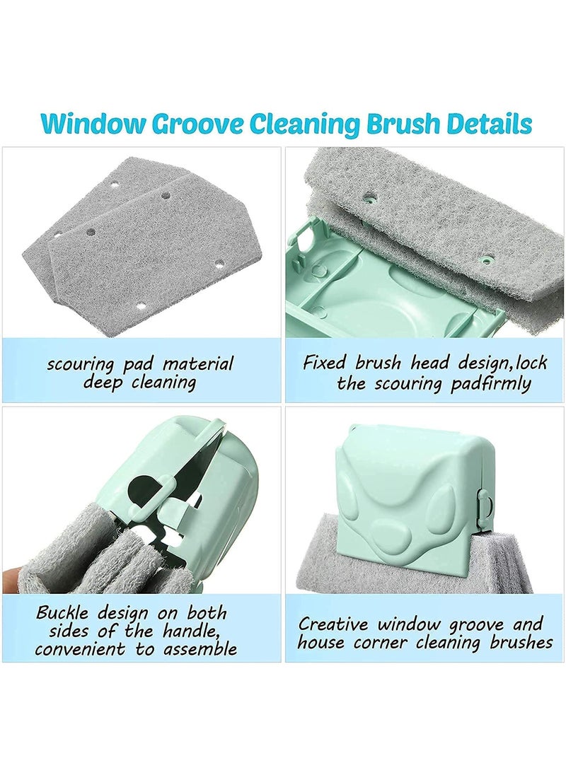 Three Secondz Three Secondz Window Groove Frame Cleaning Brush Door Track Cleaning Brushes Dust Cleaner Tool for All Corners Edges and Gaps Multicolour  - Image 4