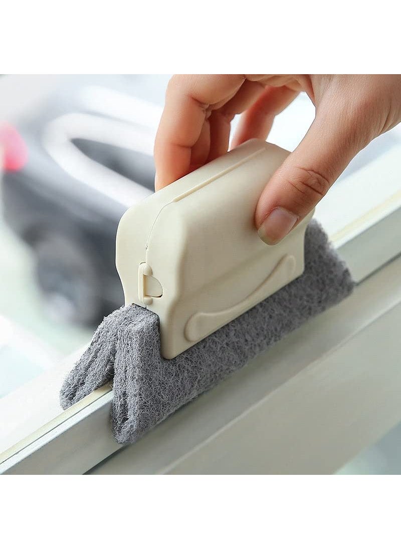 Three Secondz Three Secondz Window Groove Frame Cleaning Brush Door Track Cleaning Brushes Dust Cleaner Tool for All Corners Edges and Gaps Multicolour  - Image 1
