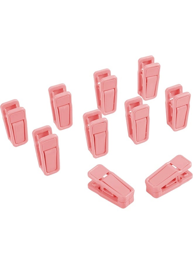 Finnhomy Non-Slip Clothes Hangers for Baby and Kids 30-Pack Velvet Hangers with 10 Finger Clips, Light Pink - Image 2