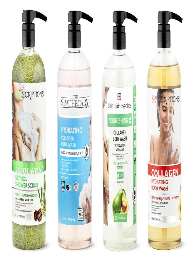 Spascriptions Exfoliating Retinol Shower Scrub with Caffeine & Tea Tree (33 fl oz), Refreshing Body Scrub Exfoliates and Brightens Skin, Nourishing Body Care for Women and Men, Cruelty Free - Image 5