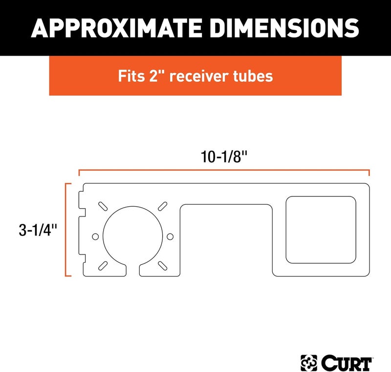 CURT 58000 Easy-Mount Trailer Wiring Connector Bracket - Image 2