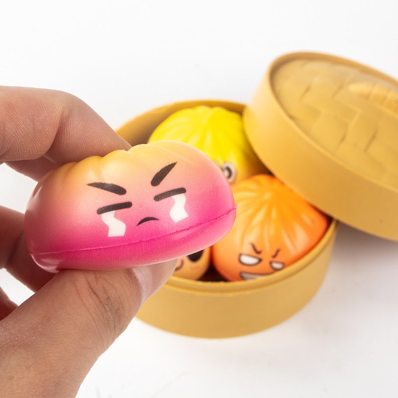 Slow Rebound Stress Relief Bun Squishy Toy - Image 4