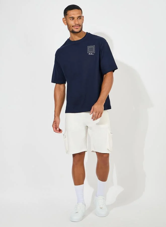 Styli Bandana Print Oversized Pure Cotton T-Shirt