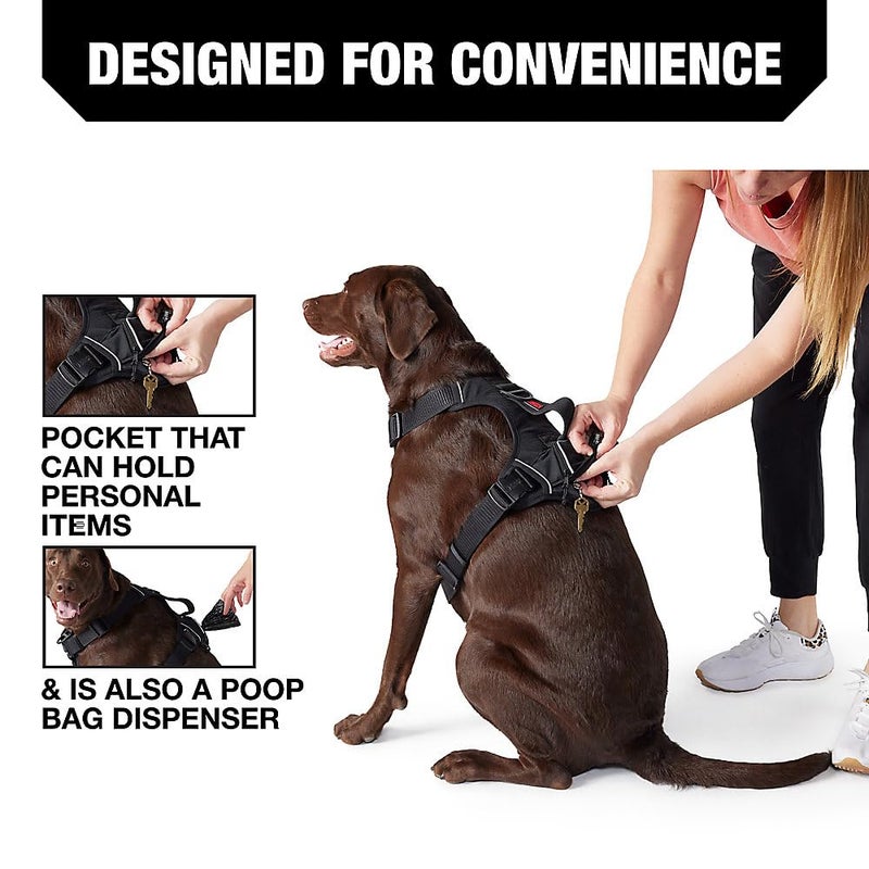 KONG Ultra Durable Waste Bag Harness (Medium, Black) - Image 3