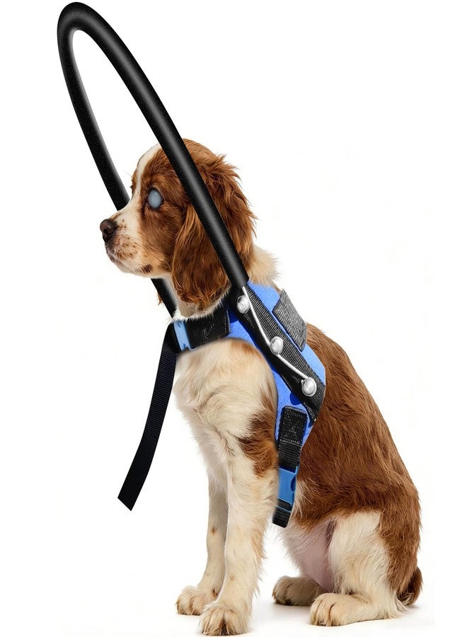 LetPetRun Protective Halo Harness for Blind Dogs,Adjustable Protective Ring Collar Vest, Safe Walking Navigation Aid for Visually Impaired Dogs (21"-25") - Image 1