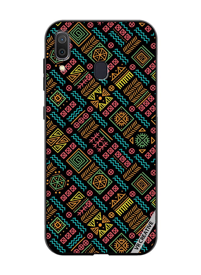 VR CREATIVE Protective Case Cover For Samsung Galaxy A30 Mayan Patchwork Design Multicolour - Image 1