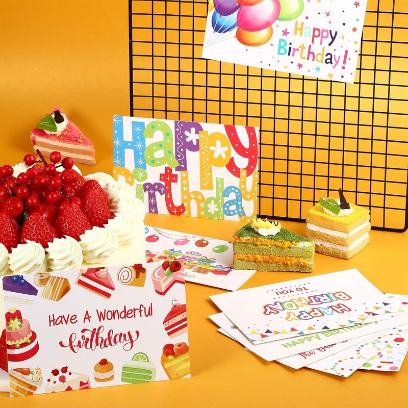 كلاراكو بطاقات كلاركو البريدية لأعياد الميلاد للطلاب، 45 قطعة، بطاقات ملاحظات عيد ميلاد مزدوجة الوجهين، تشكيلة بطاقات تهنئة لأعياد الميلاد وحفلات الذكرى السنوية - Image 5