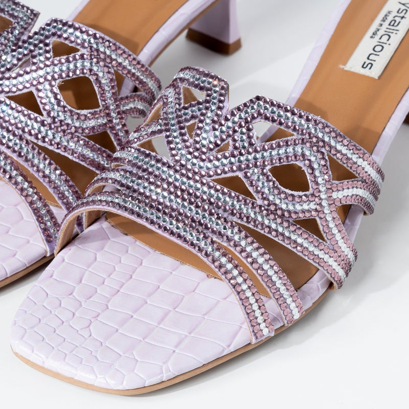 Crystalicious Nysa Rhinestone luxurious Soft Handcrafted Heel Day-to-Evening Glamour - Image 2