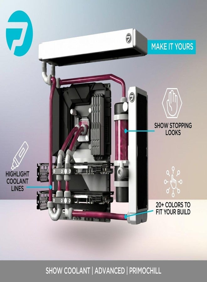 PrimoChill Vue - Computer WaterCooling Coolant, Visual Flow, Solid/Non-Transparent, Full Protection, PrimoPrep Included, Proudly Made in The USA - Black Cherry Violet - Image 3