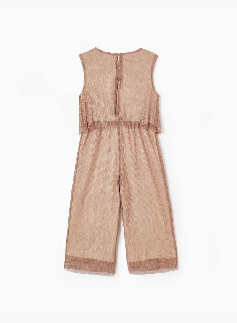 Zippy Zippy Metalic Tulle Jumpsuit For Girls