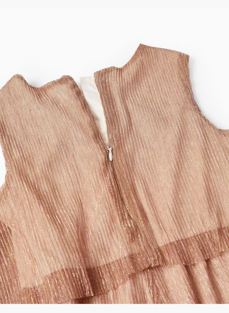 Zippy Zippy Metalic Tulle Jumpsuit For Girls