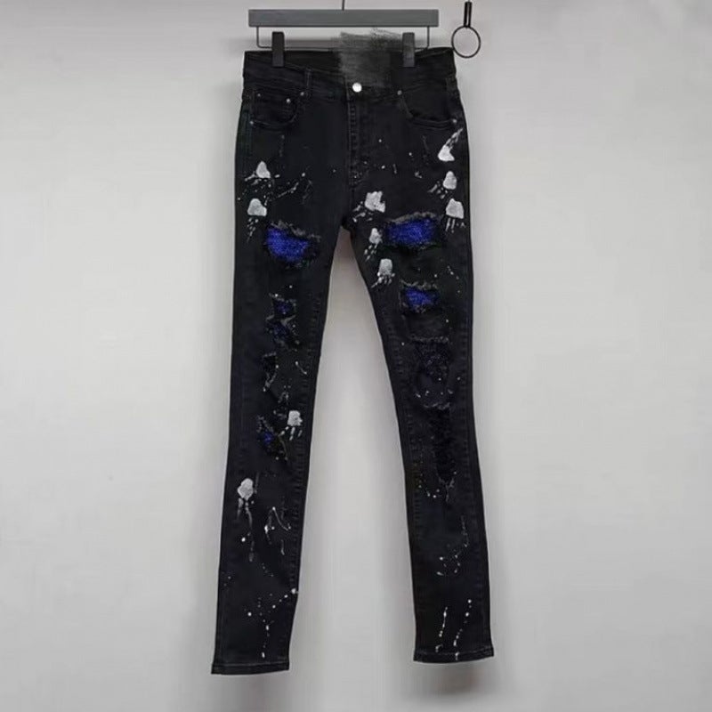 Unisex Classic Denim Jeans Loose Fit Daily Outdoor Wear - Image 1