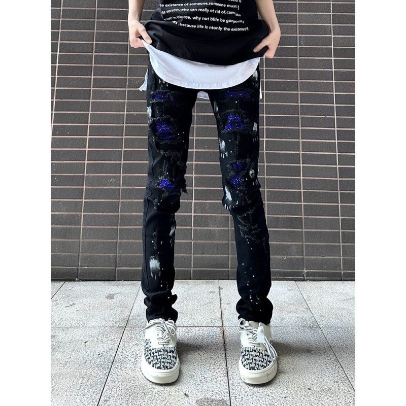 Unisex Classic Denim Jeans Loose Fit Daily Outdoor Wear - Image 3