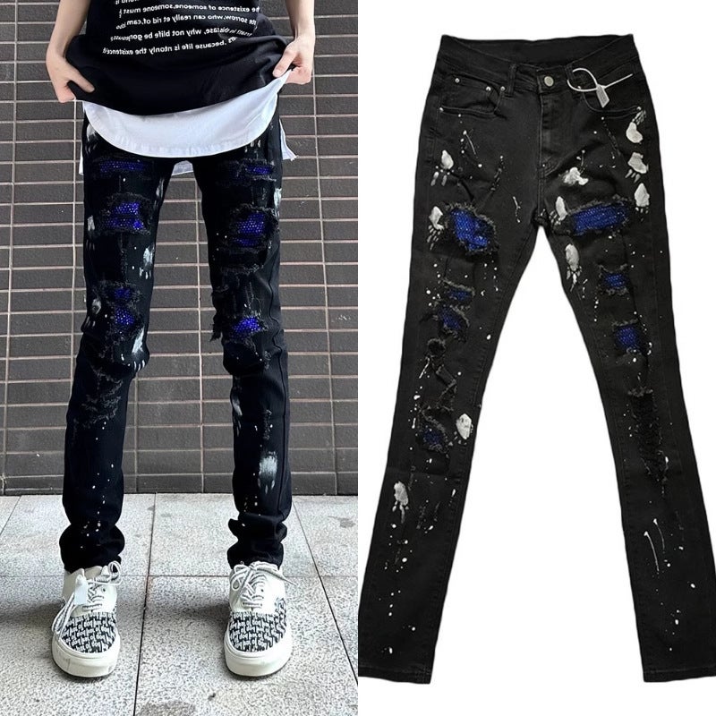 Unisex Classic Denim Jeans Loose Fit Daily Outdoor Wear - Image 2