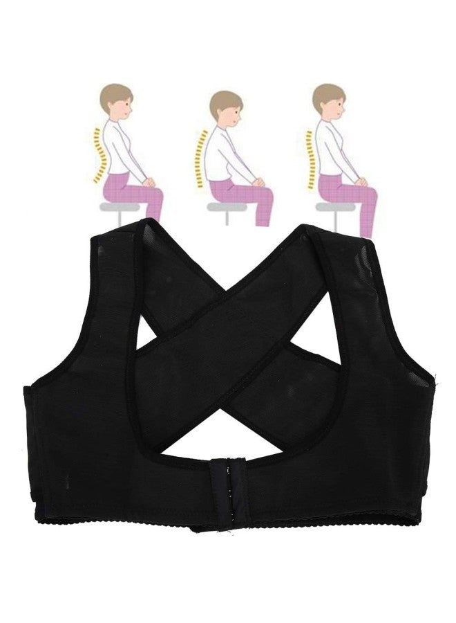 klarako Straight Holder Back Bandage, Brace Back Posture Corrector Shoulder Back Lumber Support Belt Adjustable Back Support for Women and Men Spine Alignment(L) - Image 5