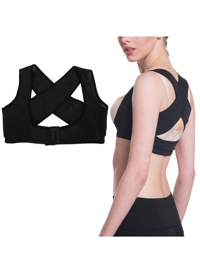 klarako Straight Holder Back Bandage, Brace Back Posture Corrector Shoulder Back Lumber Support Belt Adjustable Back Support for Women and Men Spine Alignment(L) - Image 1