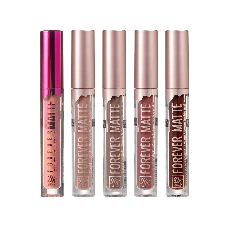 Ruby Kisses Forever Matte Liquid Lipstick 5 Pack - RFML02&05&07&12&19 - Image 1