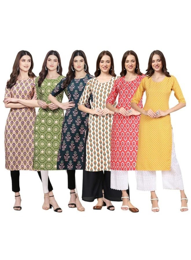 متجر بينكمينت، كورتا نسائية أنيقة (عبوة من 6 قطع) مقاس متوسط - Image 1