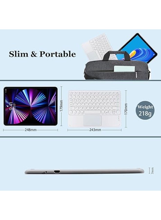 كيبورد بلوتوث لاسلكي بلمس – خفيف وقابل للشحن – عملي للأيباد، التابلت واللابتوب - Image 2