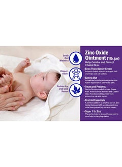 Globe 16 oz Globe Zinc Oxide 20% Skin Protectant Barrier Ointment, Treatment for Diaper Rash, Relief From Poison Ivy, Sumac & Oak, Protects From Wetness, Protects Chafed Skin  - Image 3