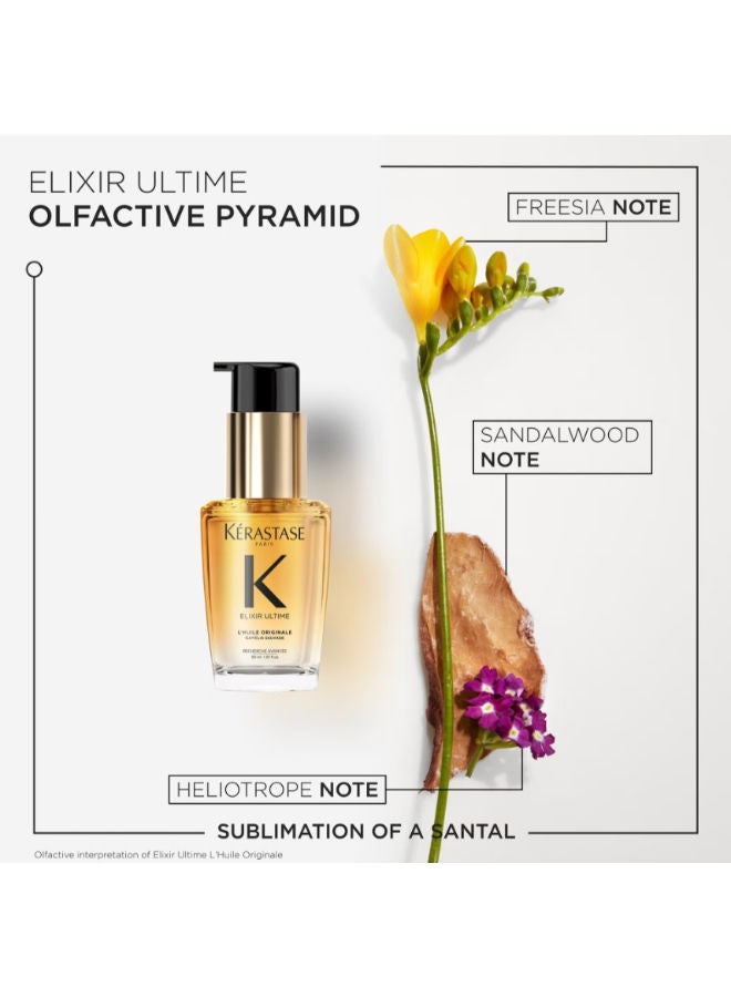 KERASTASE Elixir Ultime Huile Originale Hair Oil for All Hair Types Refillable Bottle - Image 2