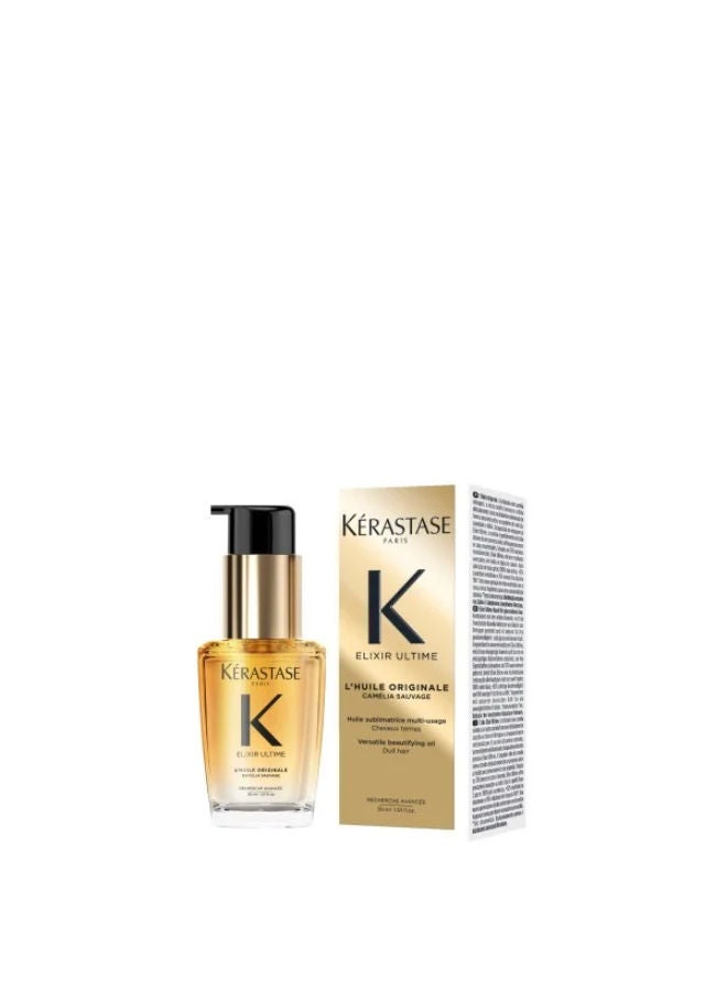 KERASTASE Elixir Ultime Huile Originale Hair Oil for All Hair Types Refillable Bottle - Image 3