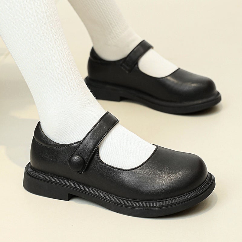 Girl'S Leather Shoes Little Princess Black Student Shoes Little Girl'S British Style Soft Sole Children'S Shoes - Image 3