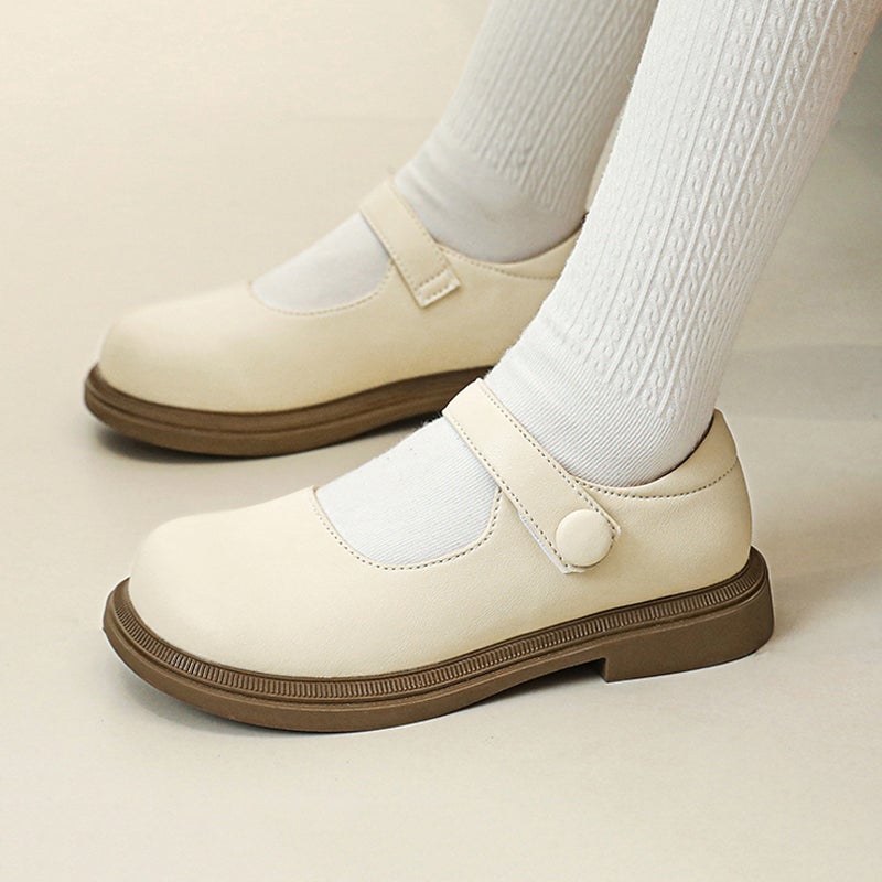 Girl'S Leather Shoes Little Princess Black Student Shoes Little Girl'S British Style Soft Sole Children'S Shoes - Image 1