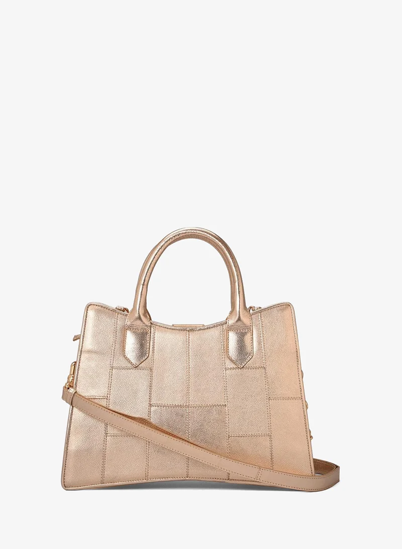 Carmen Steffens  Structured Gold Bag with Chain for Women | Best Price UAE
