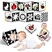 Baobrava Tummy Time Toys High Contrast Baby Book with Mirror Teether Black and White Infant Books 0612 Months Soft Book for Newborn Sensory Books Tummy Time Car Seat Toys 06 Month Boy Girl Gift - Image 3