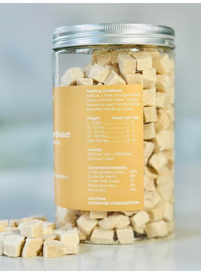 BLACK FOX Freeze-Dried Chicken Breast Training Treats for Dogs and Cats | 330 Treats, 4oz Single Ingredient, Raw, Healthy, All Natural, Human Grade, Recyclable Packaging - Image 2