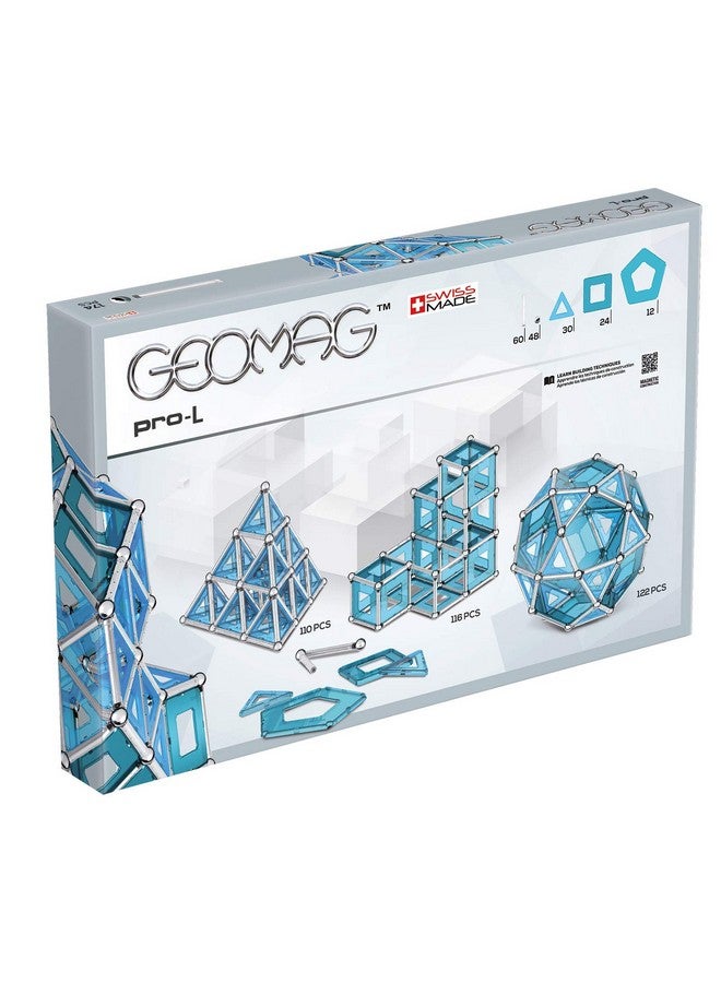 GEOMAG ألعاب جيوماغ المغناطيسية | مغناطيس للأطفال | مجموعة مكعبات تعليمية معتمدة من STEM للإبداع والمتعة في التعلم | مصنوعة في سويسرا | العمر 8+ مجموعة برو-ل 174 قطعة - Image 2