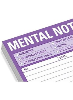 1 Count Mental Note Sticky Notes To Do List Notepads 3 X 3 Inches Each - pzsku/Z14A0C4C04AB87C79046CZ/45/_/1722499098/2afe2921-100b-410e-bf3e-b3fe6217105b