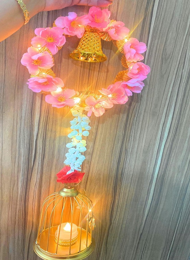 Agaas Enterprises Hanging Diya Wall Hanging Tealight Candle Holder For Home Decoration Metal Bird Diwali Candle Holder Home Decor - Image 4