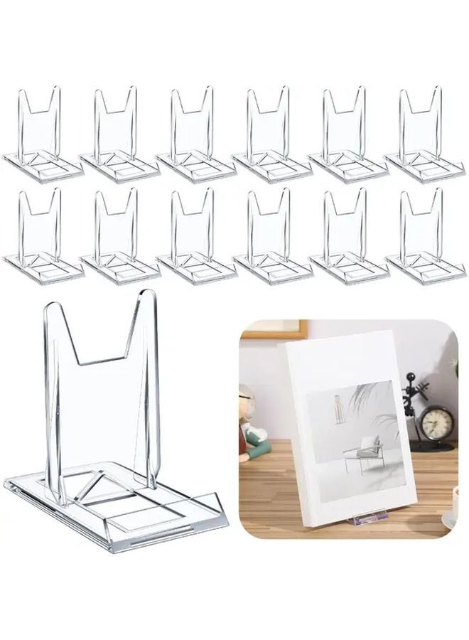 Style6 Clear Acrylic Book Stand Adjustable Height Angle Heavy Duty Display Holder - Image 2
