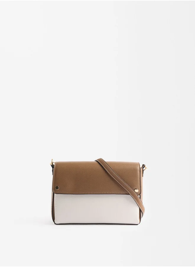 PARFOIS Color Block Crossbody Bag