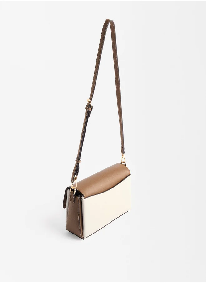 PARFOIS Color Block Crossbody Bag