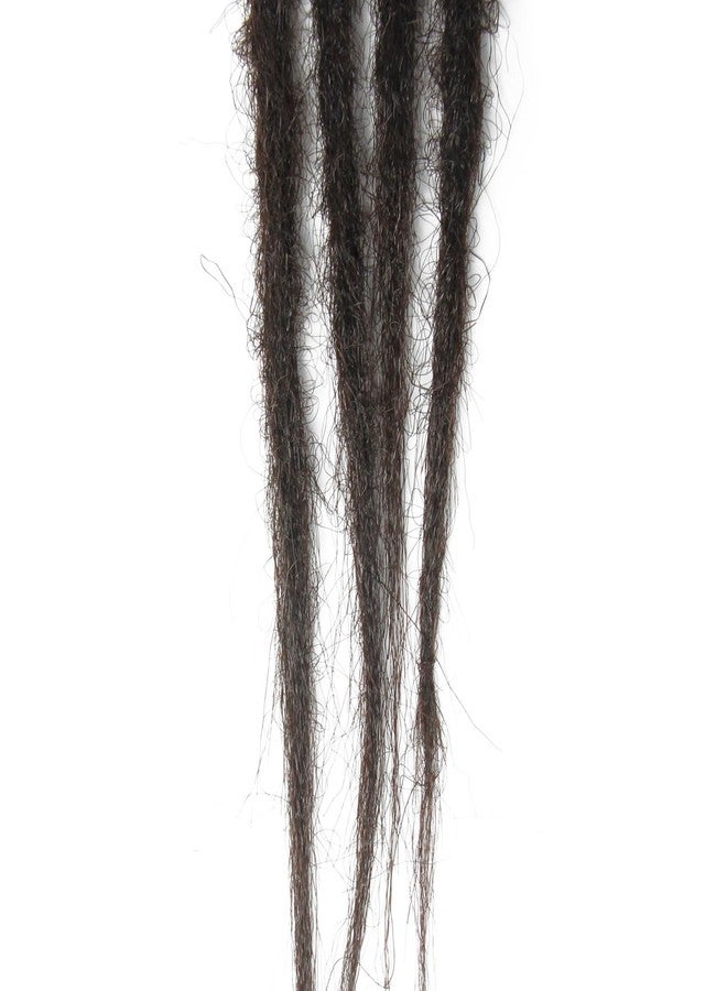 Dsoar Clip In Dreadlock Extensions 20 Inch 3PCS Handmade 0.6cm Synthetic Dreads with Clips Soft Crochet Loc Extensions(4#) - Image 5