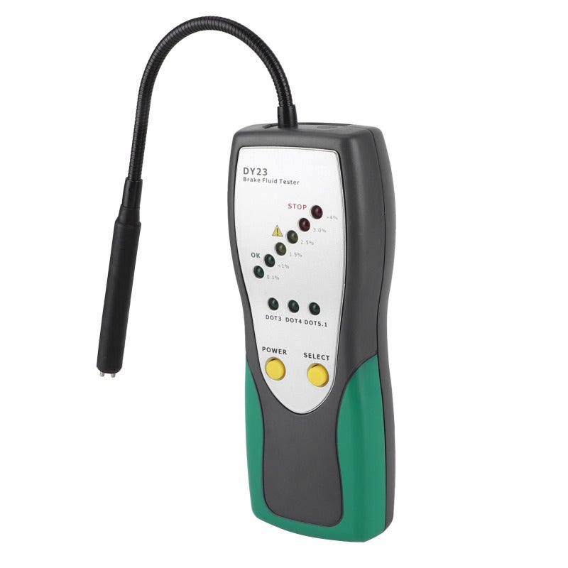 Digital Brake Fluid Tester: 30mm Gooseneck Probe, Hand-Held Size - Dual Alarm System, Wear-Resistant High-Temperature Plastic Brake Fluid Detector for Car Safe Driving Maintenance - Image 2