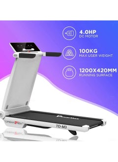PowerMax Fitness PowerMax Fitness TD-M3 (4HP Peak) Pre-Installed Motorised Foldable Treadmill for Home Use | Max User Upto 100Kg, 3 Lvl Manual Incline Treadmill, Top speed 16 km/hr, Pre-Set Programs, LED Display, USB  - Image 3