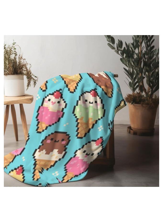 عام بطانية رقيقة من الفانيلا (دافئة ومريحة، ومناسبة للنوم واستخدام الألعاب وإزالة الغبار ومقاومة للرمل) 150 سم * 200 سم - 1094 - Image 1