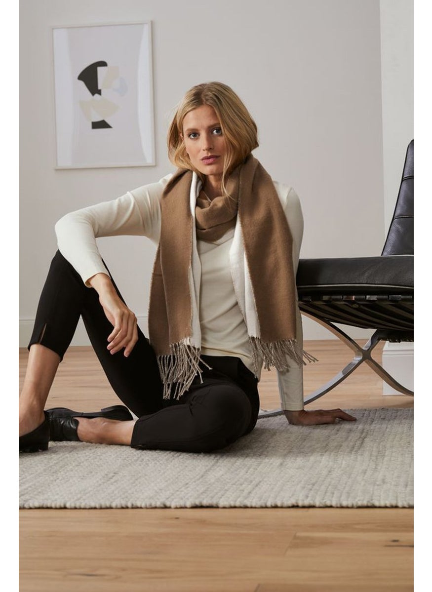 Tchibo Women Plain Scarves 190 x 50 cm, Brown  - Image 1